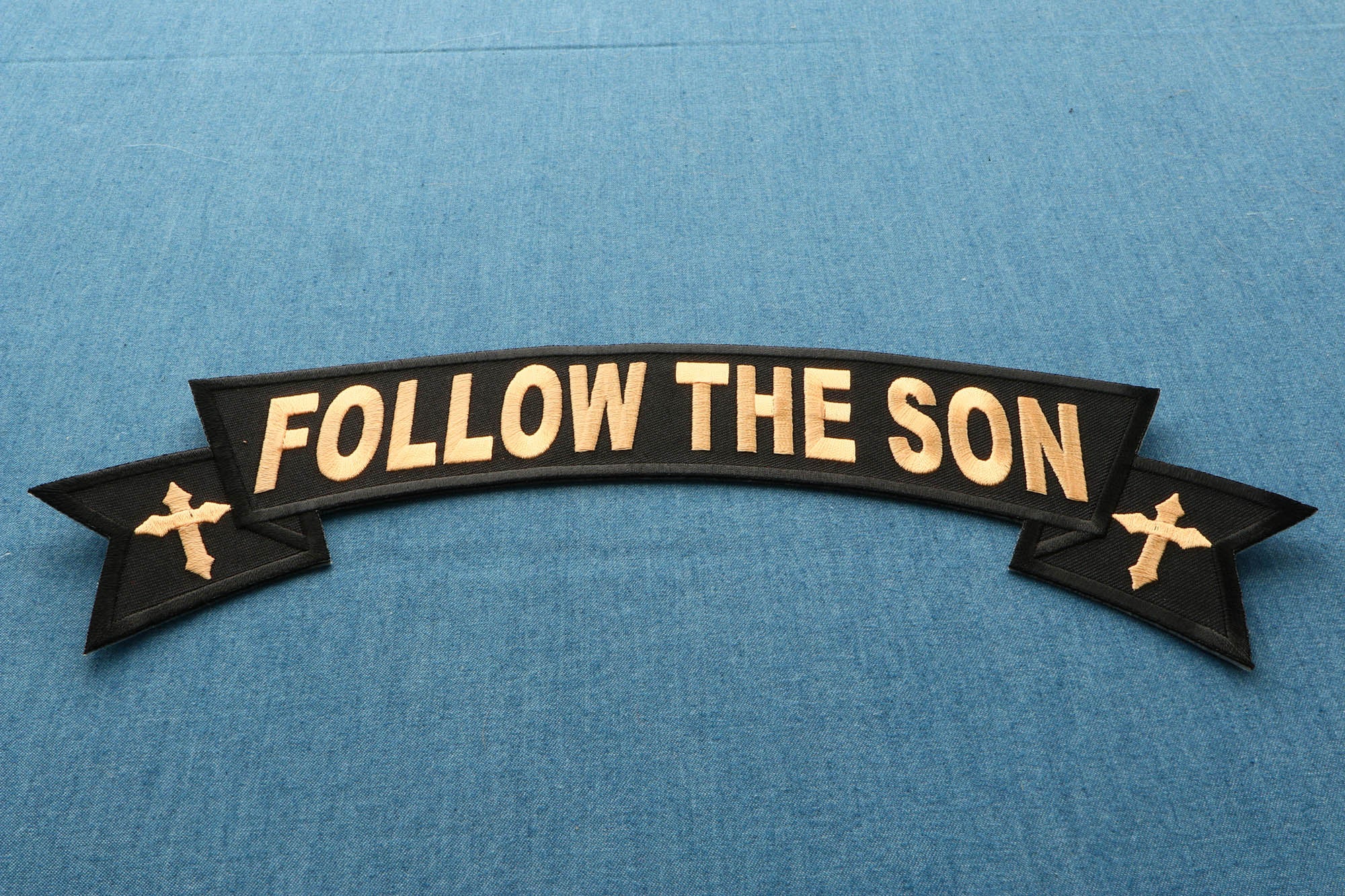 Follow the Son Rocker Patch - Large and Inspiring Christian Design (  5 x 3 inches )